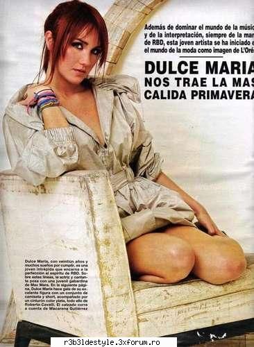 *Revista "Hola" cu Dulce * - za_rebelde_style - *Dulce Maria*