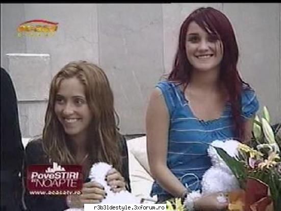 *noaptea venirii RBD in romania* - dulce, siempre una diva :D ( nush kt de corect am - *RBD*