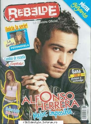 *revista rebelde cu Poncho* - dcu toti ati aflat deja despre revista rebelde ei - *Alfonso*